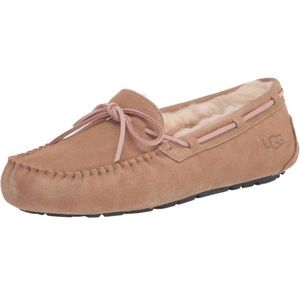 Ugg Women’s Dakota Slipper in Tobacco Brown w Pink Bows Size 7